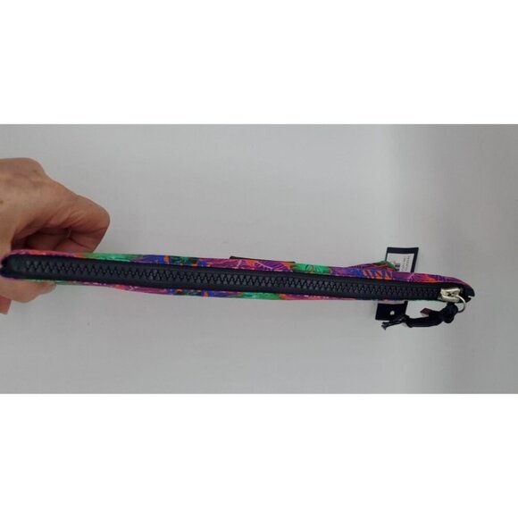 VILEBREQUIN Pink Blue Multicolored Hibiscus Floral Beach Pouch Clutch MEDIUM NWT - Picture 13 of 13